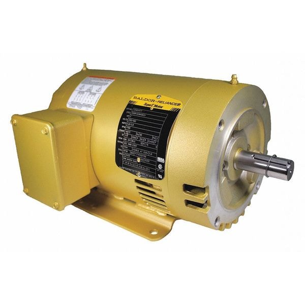 3-Phase General Purpose Motor, 2 HP, 145TC Frame, 230/460V AC Voltage, 1,750 Nameplate RPM