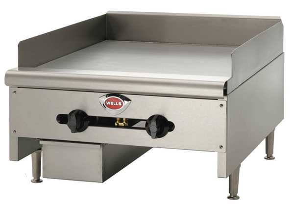 Gas Griddle w/Thermostat, 48 x 23-9/16 In