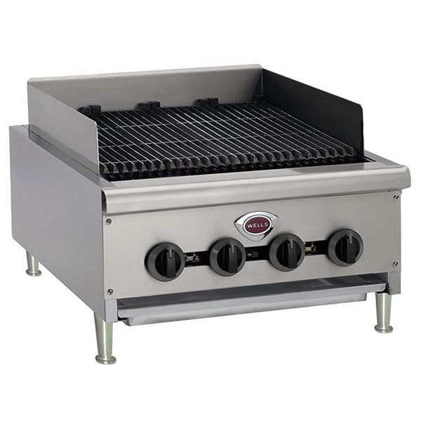 2 Burner Radiant Gas CharBroiler, 40000 BTU