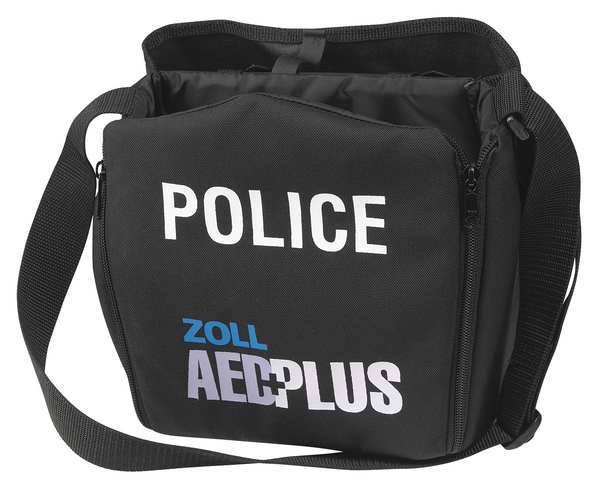 AED Protector Case, Canvas, Black, 6 in Height