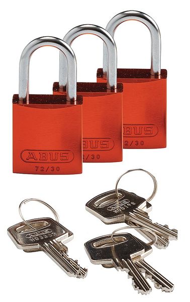 Lockout Padlock, KA, Orange, 1-7/16