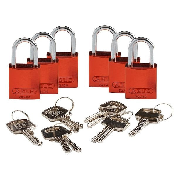 Lockout Padlock, KA, Orange, 1-7/16