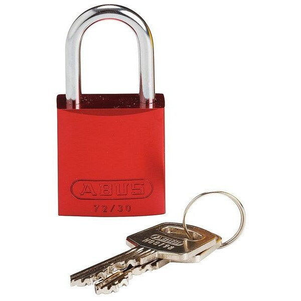 Lockout Padlock, KD, Red, 1-7/16