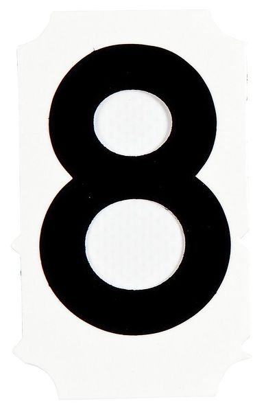 Number Label, 8, PK10