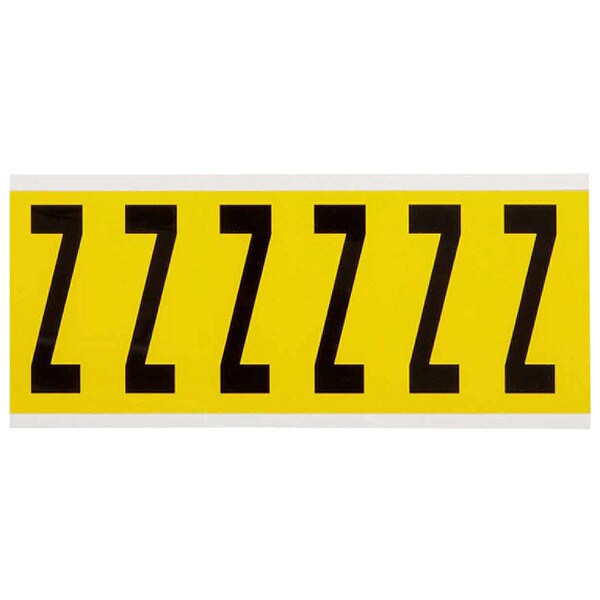 Letter Label, Z, 1-1/2 in. W x 3-1/2 in. H