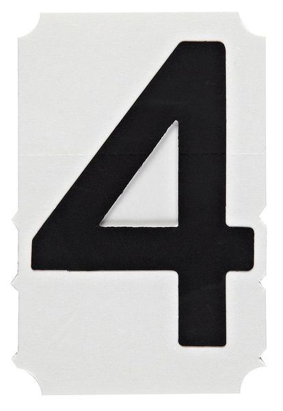 Number Label, 4, PK10