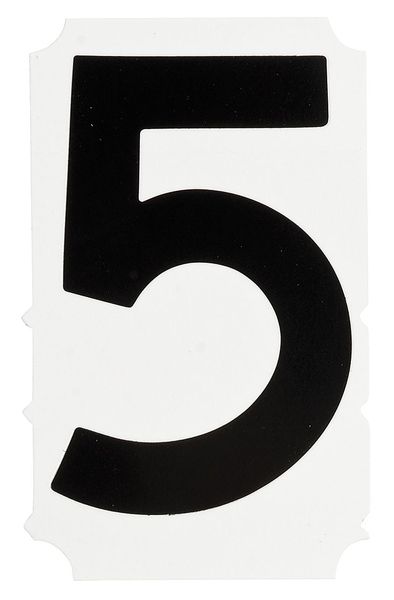 Number Label, 5, PK10