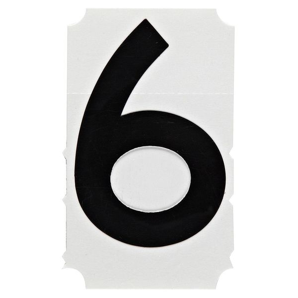 Number Label, 6, PK10