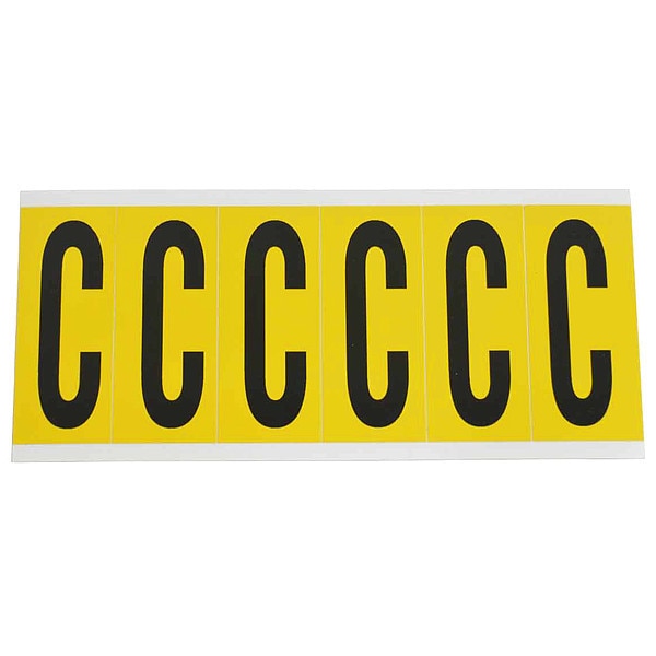 Letter Label, C, 1-1/2 in. W x 3-1/2 in. H