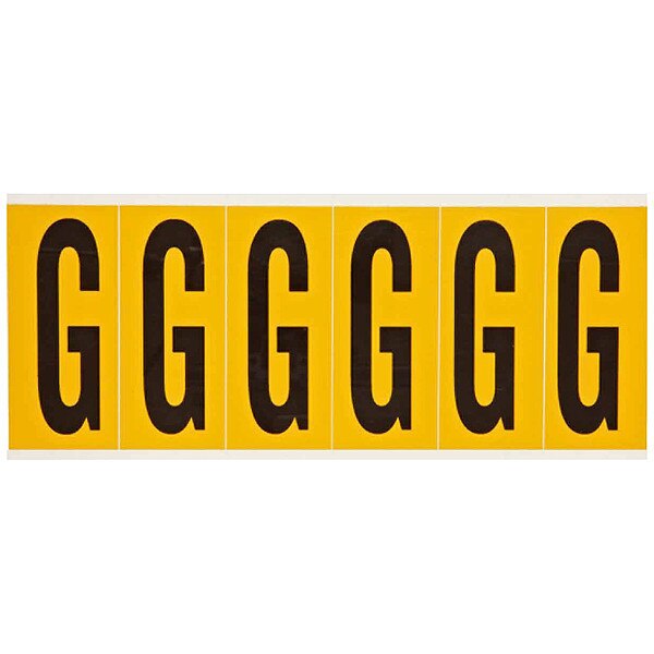 Letter Label, G, 1-1/2 in. W x 3-1/2 in. H