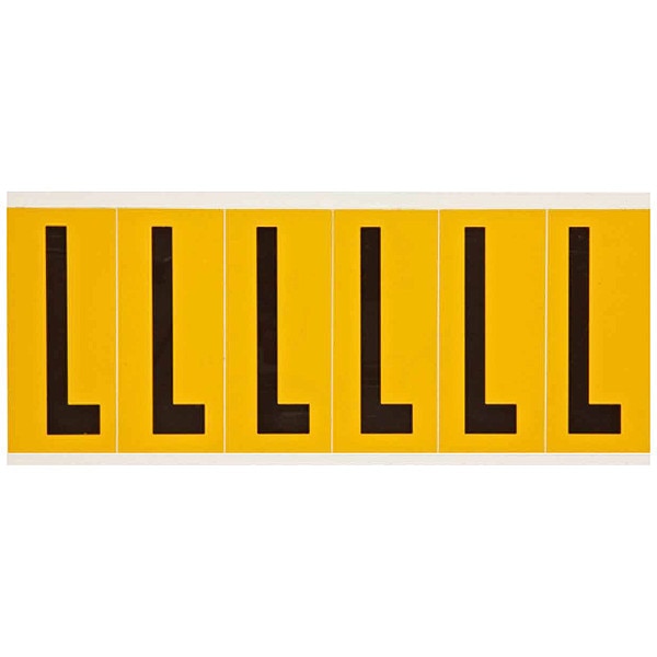 Letter Label, L, 1-1/2 in. W x 3-1/2 in. H