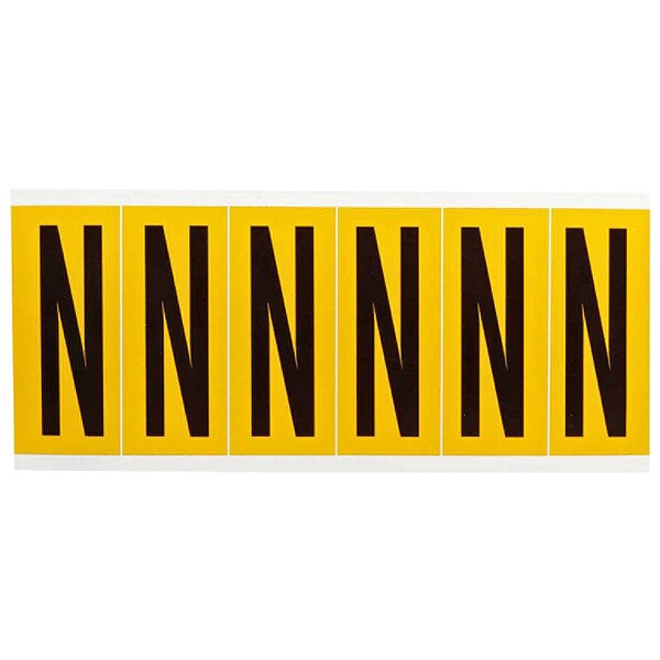 Letter Label, N, 1-1/2 in. W x 3-1/2 in. H