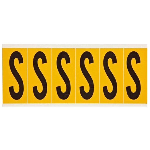 Letter Label, S, 1-1/2 in. W x 3-1/2 in. H