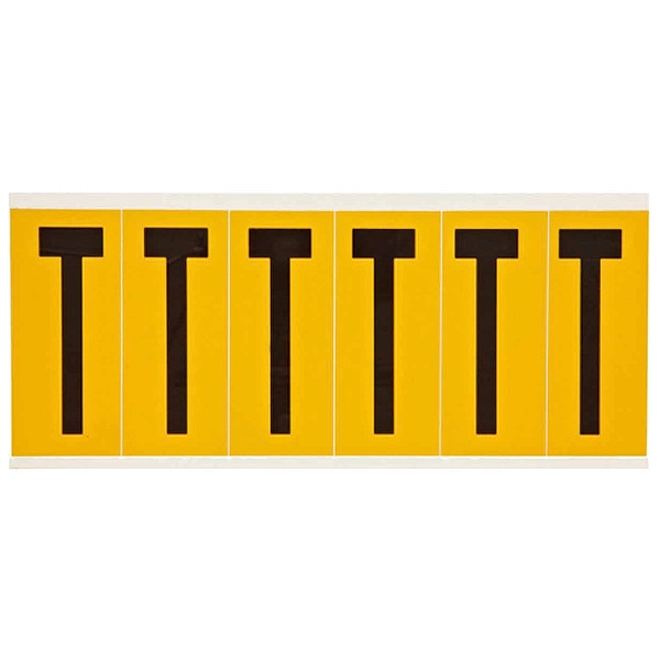 Letter Label, T, 1-1/2 in. W x 3-1/2 in. H