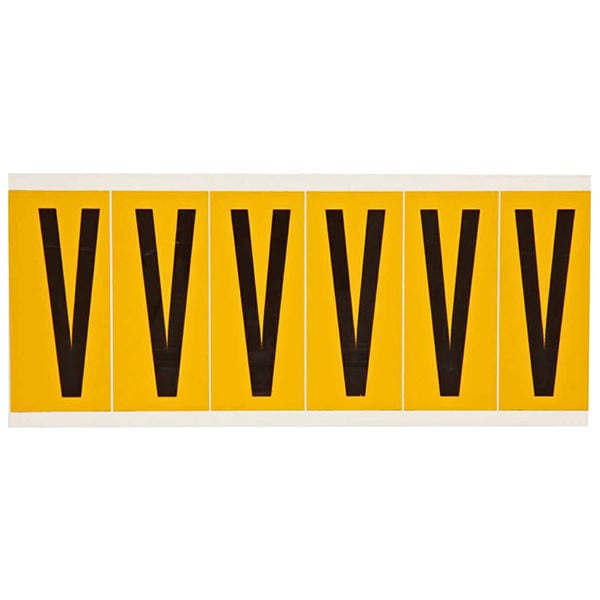 Letter Label, V, 1-1/2 in. W x 3-1/2 in. H