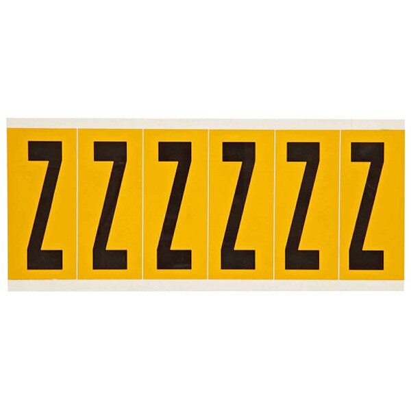 Letter Label, Z, 1-1/2 in. W x 3-1/2 in. H