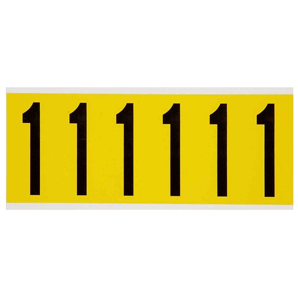 Number Label, 1, 1-1/2 in. W x 3-1/2 in. H
