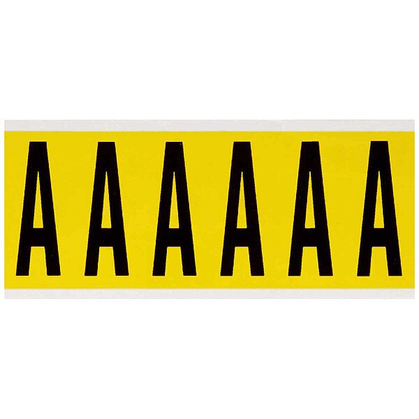 Letter Label, A, 1-1/2 in. W x 3-1/2 in. H