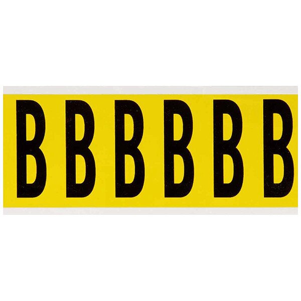 Letter Label, B, 1-1/2 in. W x 3-1/2 in. H