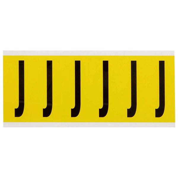 Letter Label, J, 1-1/2 in. W x 3-1/2 in. H