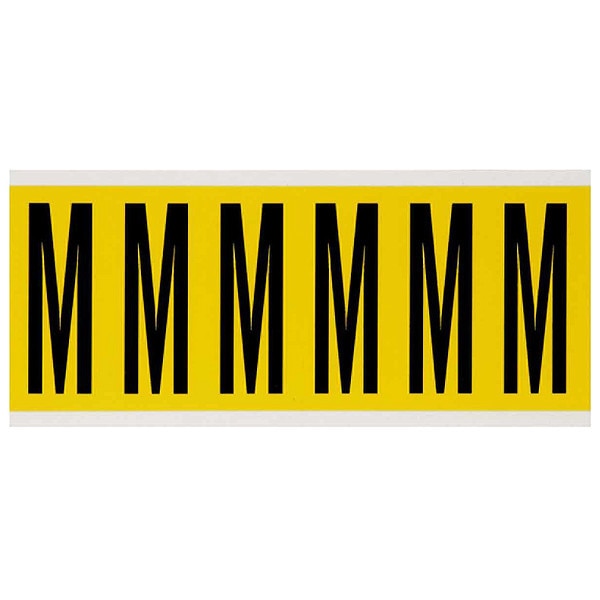 Letter Label, M, 1-1/2 in. W x 3-1/2 in. H