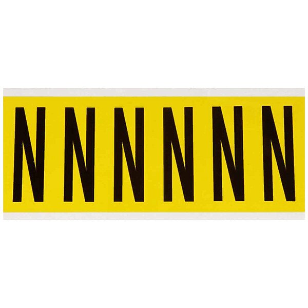 Letter Label, N, 1-1/2 in. W x 3-1/2 in. H