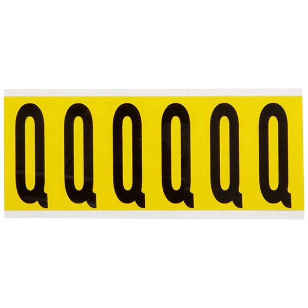 Letter Label, Q, 1-1/2 in. W x 3-1/2 in. H