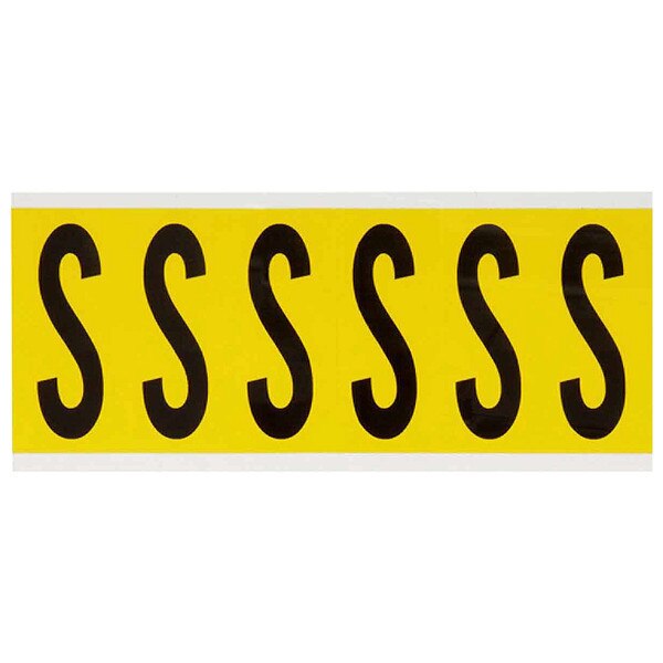 Letter Label, S, 1-1/2 in. W x 3-1/2 in. H