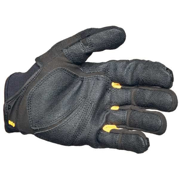 Mechanics Gloves, M, Black, Single Layer Seamless with Sewn Duraclad(TM) Patches