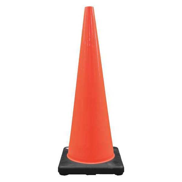 CONE 36IN RED/ORANGE W/BLACK BASE