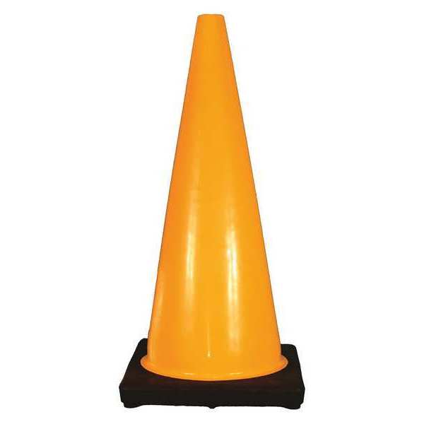 28IN YELLOW PVC TRAFFIC CONE