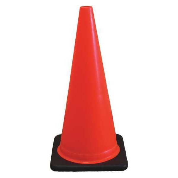 TRAFFIC CONE RED/ORANGE W/BLACK BASE 2