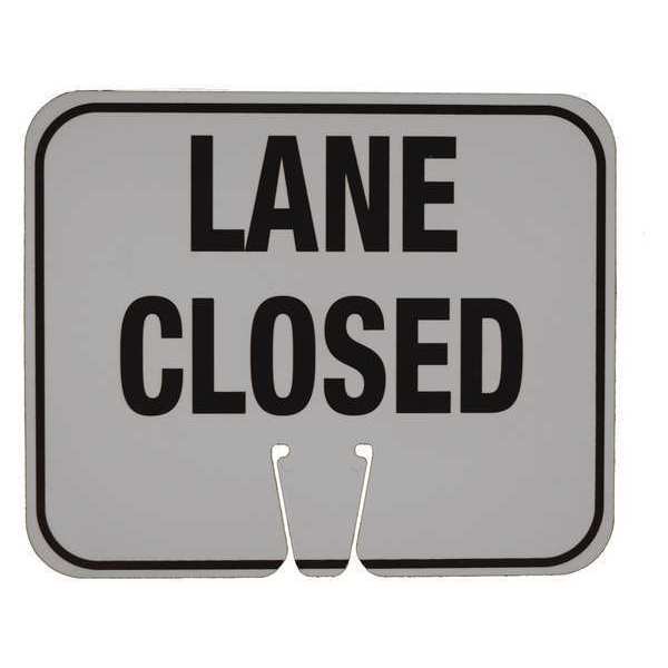 EZ-IMS - LANE CLOSED BLACK ON WHITE