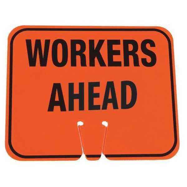 EZ-IMS - WORKERS AHEAD BLACK ON ORANG