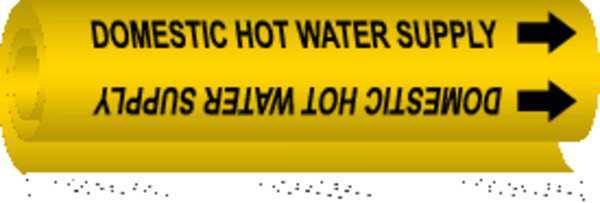 Pipe Marker, Domestic Hot Water Supply, 5677-I