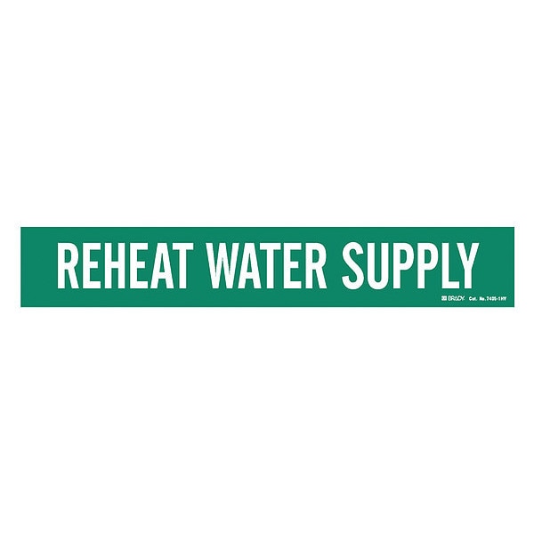 Pipe Marker, Reheat Water Return