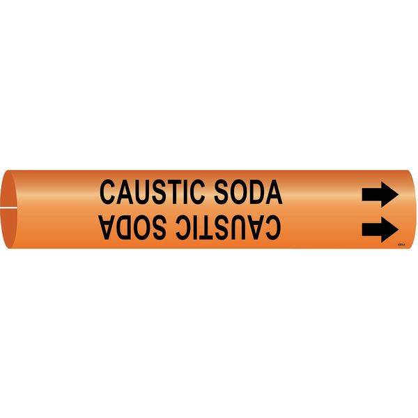 Pipe Marker, Caustic Soda, 4308-B