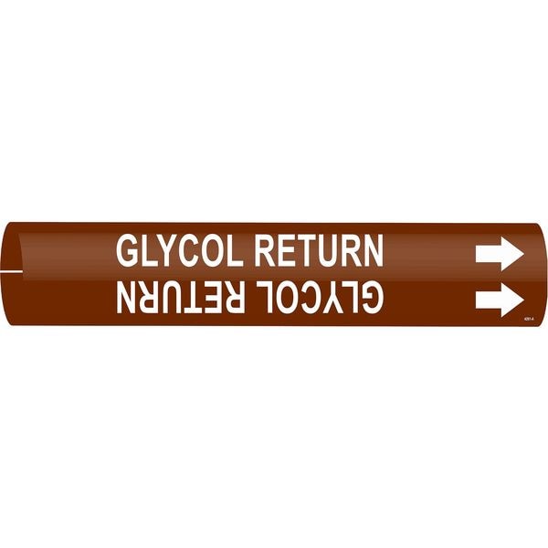 Pipe Marker, Glycol Return, 4201-B