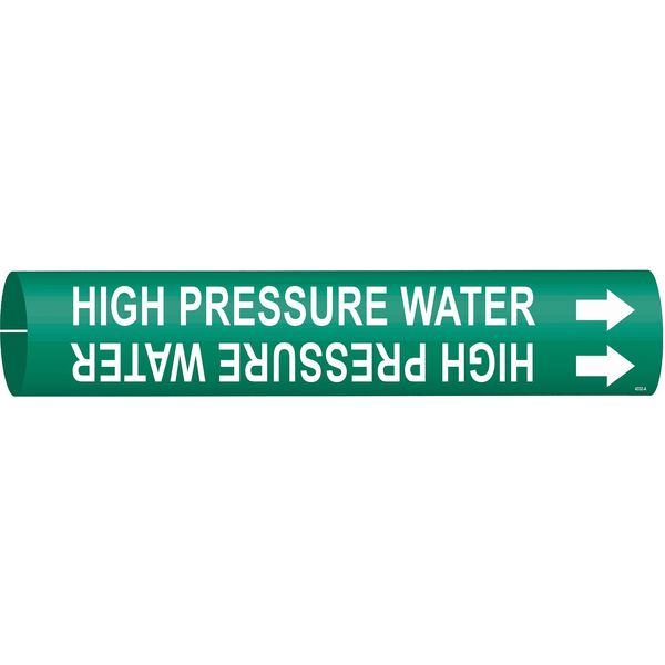 Pipe Marker, High Pressure Water, 4332-C
