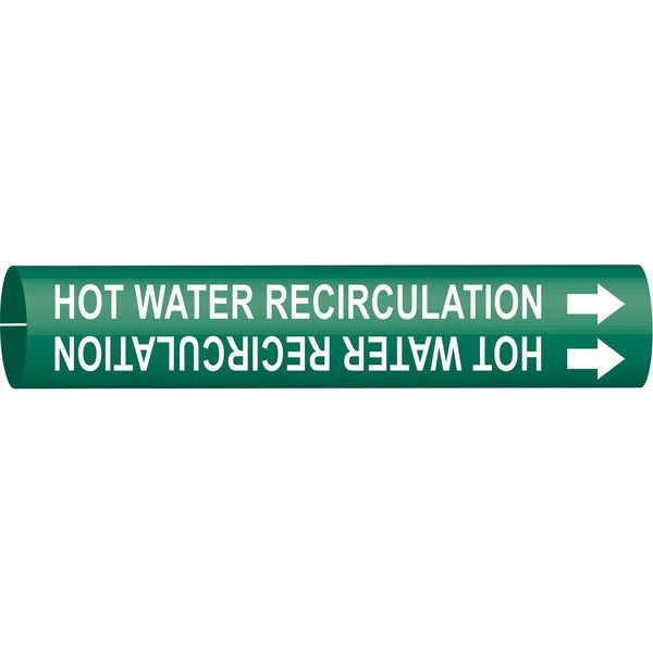 Pipe Marker, Hot Water Recirculation, 4336-C