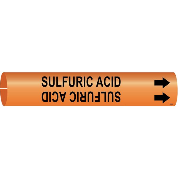 Pipe Marker, Sulfuric Acid, 4368-C