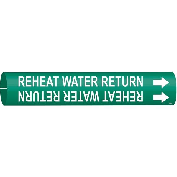Pipe Marker, Reheat Water Supply, 4360-A