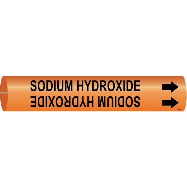 Pipe Marker, Sodium Hydroxide, 4363-D