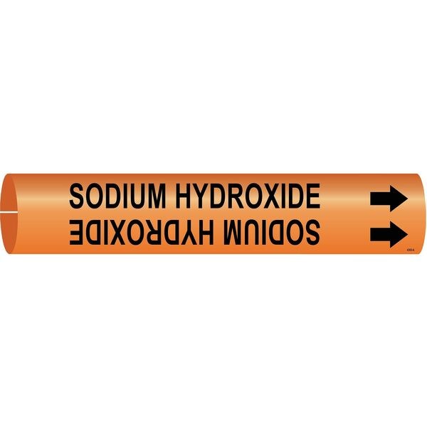 Pipe Marker, Sodium Hydroxide, 4363-B