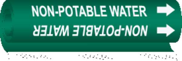 Pipe Marker, Non-Potable Water, 5843-O