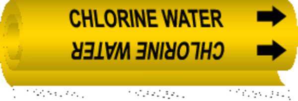 Pipe Marker, Chlorine Water, 5653-O