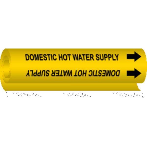 Pipe Marker, Domestic Hot Water Supply, 5677-O