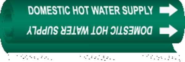 Pipe Marker, Domestic Hot Water Supply, 5817-O