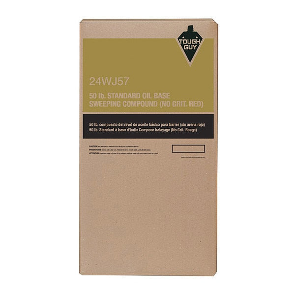 Sweeping Compound, Box, 50 lbs, Oil-Based, No Grit, Red