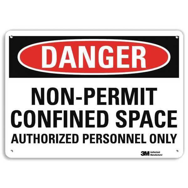 Danger Sign, 10x7 In., English, U1-1007-RA_10X7
